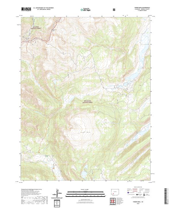 USGS Topographic Map – Finger Mesa