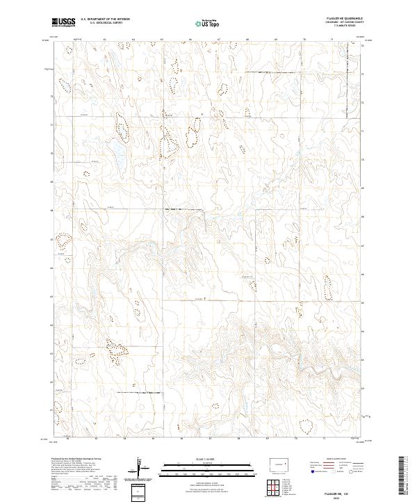 2022 Map of Flagler NE, 2022 Print