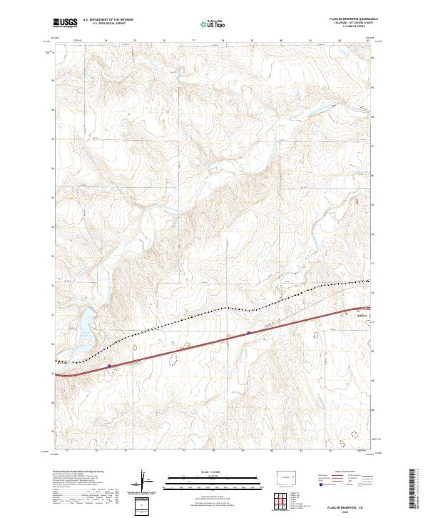 USGS Topographic Map – Flagler Reservoir
