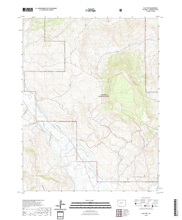 USGS Topographic Map – Flat Top