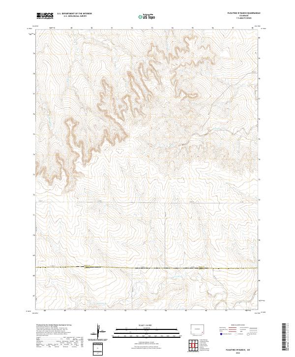USGS Topographic Map – Floating W Ranch