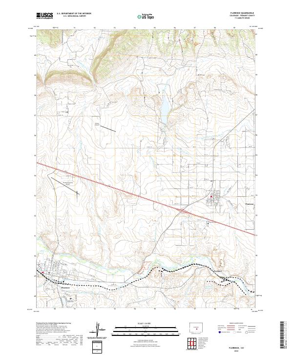 USGS Topographic Map – Florence