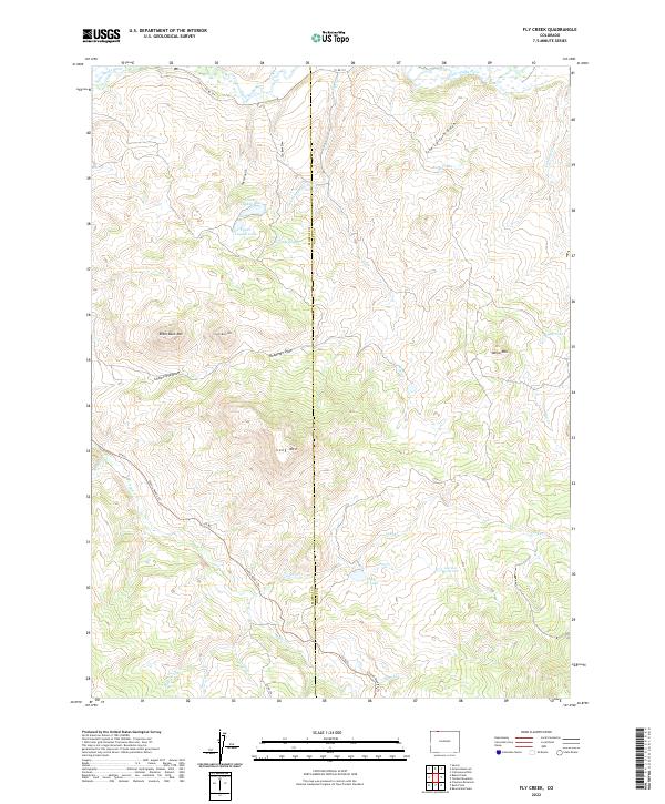 USGS Topographic Map – Fly Creek