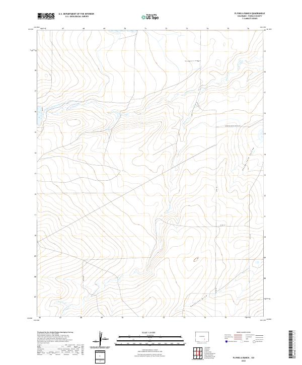 USGS Topographic Map – Flying A Ranch