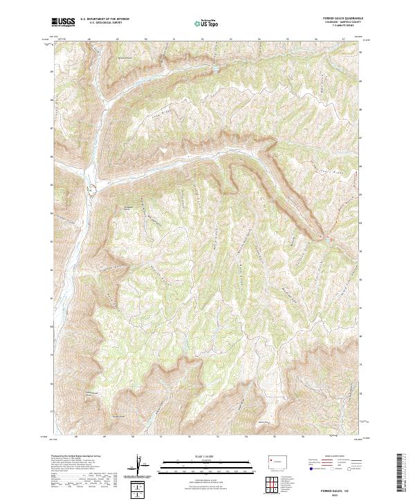 USGS Topographic Map – Forked Gulch