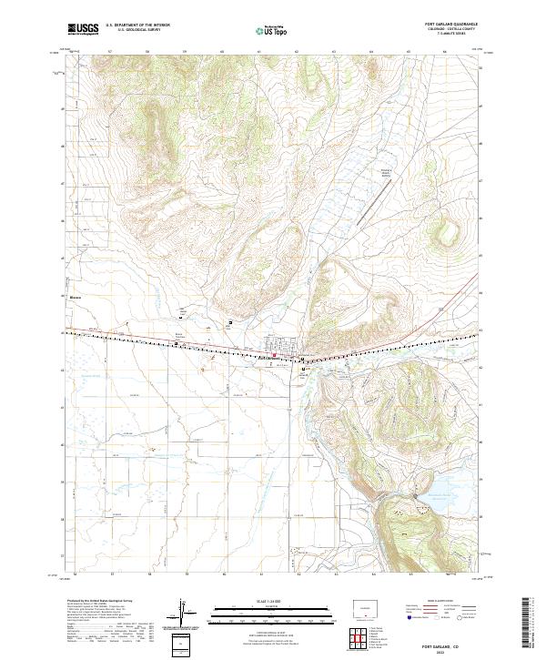 USGS Topographic Map – Fort Garland