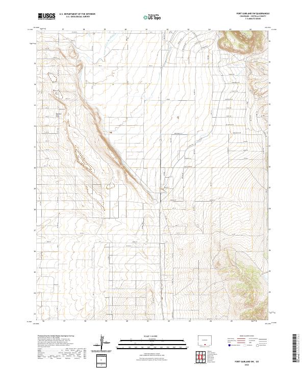 USGS Topographic Map – Fort Garland SW