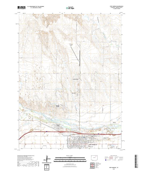 USGS Topographic Map – Fort Morgan