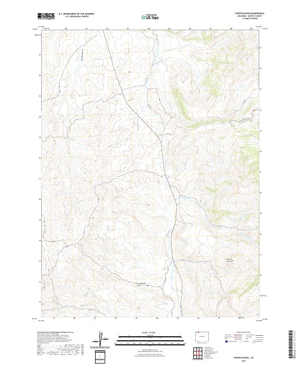 USGS Topographic Map – Fortification