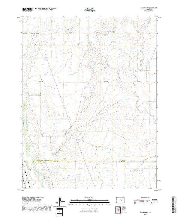 USGS Topographic Map – Fountain SE