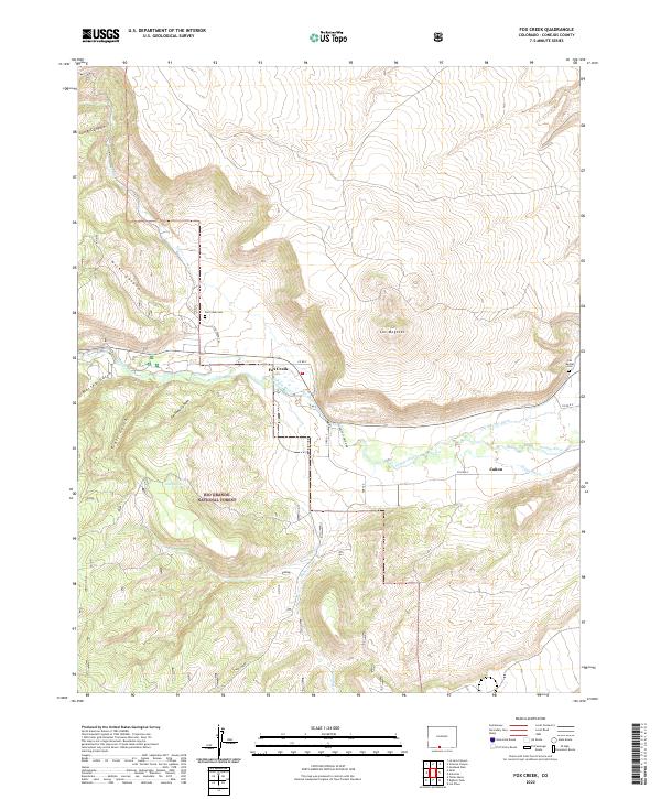 USGS Topographic Map – Fox Creek