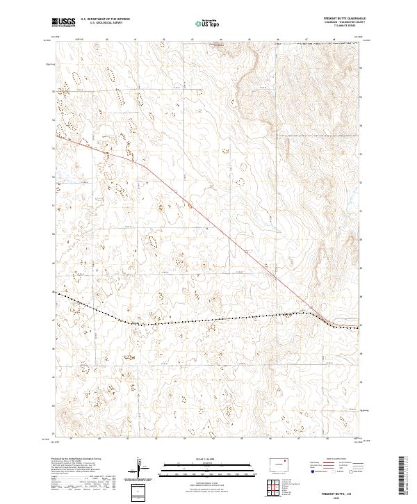 USGS Topographic Map – Fremont Butte