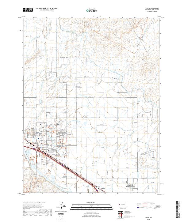 USGS Topographic Map – Fruita