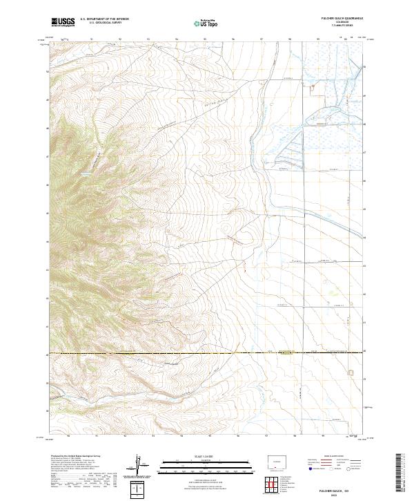 USGS Topographic Map – Fulcher Gulch