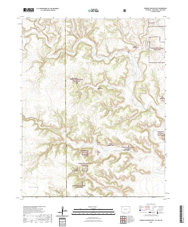 USGS Topographic Map – Furnish Canyon East