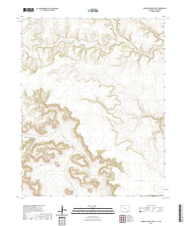 USGS Topographic Map – Furnish Canyon West