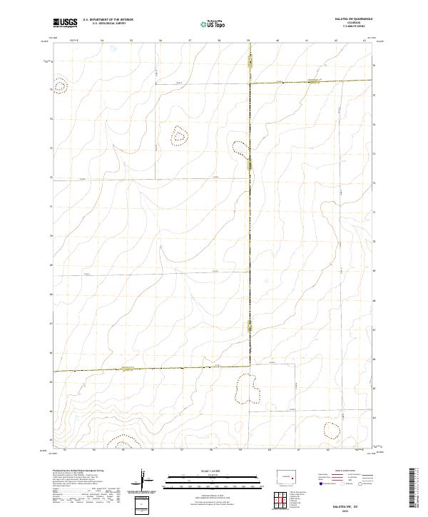 2022 Map of Galatea SW, 2022 Print