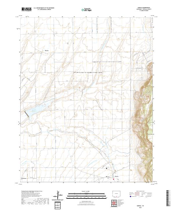 USGS Topographic Map – Garcia