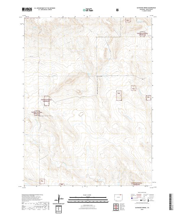USGS Topographic Map – Gatehook Spring