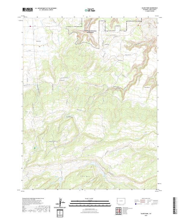 USGS Topographic Map – Glade Park