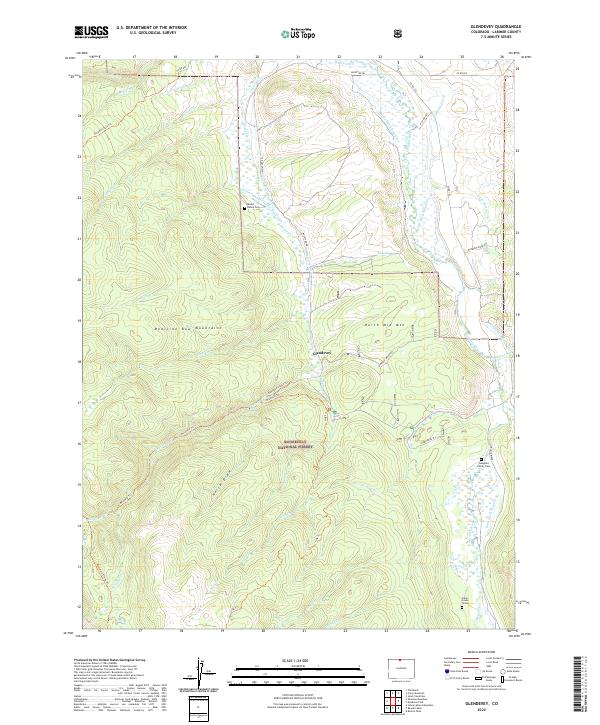USGS Topographic Map – Glendevey