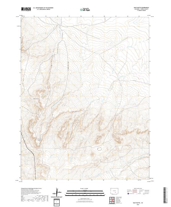 USGS Topographic Map – Goat Butte