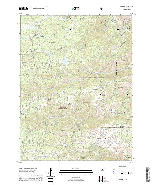 USGS Topographic Map – Gold Hill