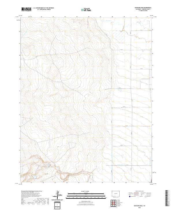 USGS Topographic Map – Goshawk Dam