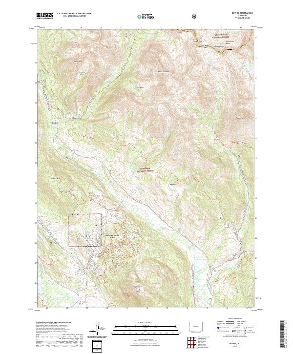 USGS Topographic Map – Gothic