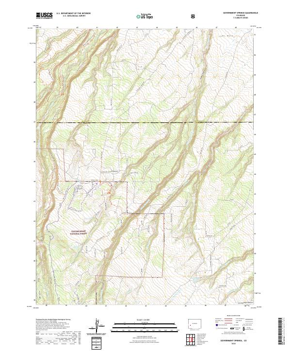 USGS Topographic Map – Government Springs