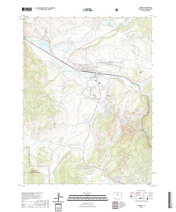 USGS Topographic Map – Granby