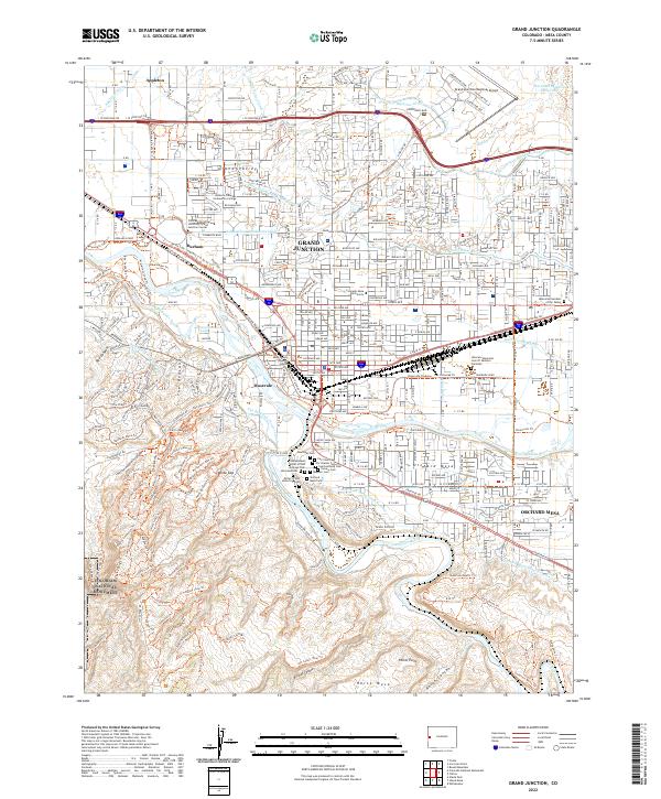 USGS Topographic Map – Grand Junction