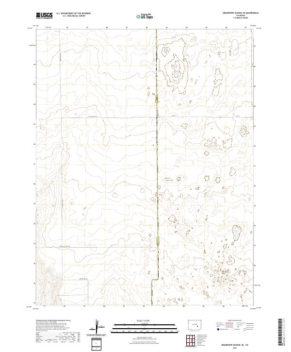 USGS Topographic Map – Grandview School SE