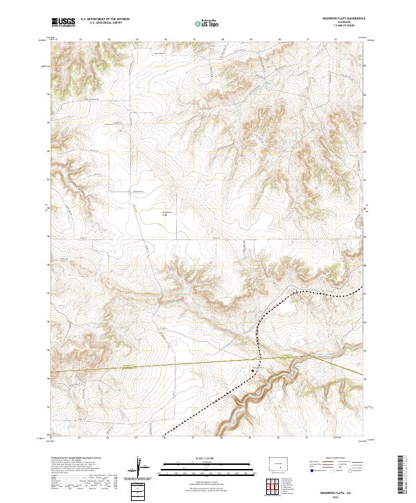 USGS Topographic Map – Graneros Flats