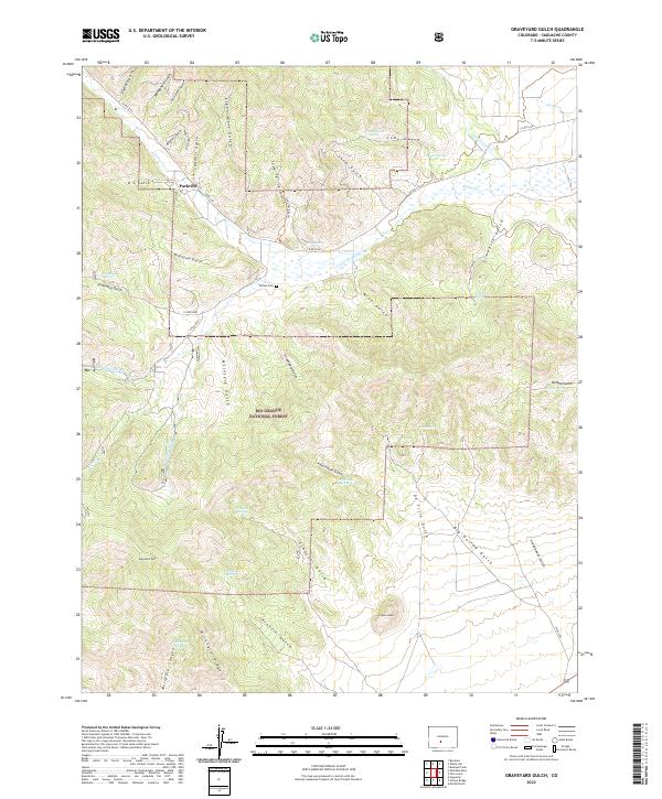 USGS Topographic Map – Graveyard Gulch
