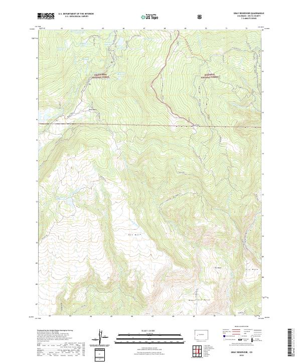 USGS Topographic Map – Gray Reservoir