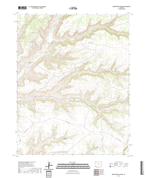 USGS Topographic Map – Greasewood Canyon
