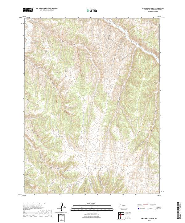 USGS Topographic Map – Greasewood Gulch