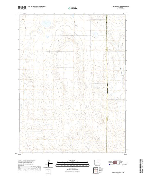USGS Topographic Map – Greasewood Lake