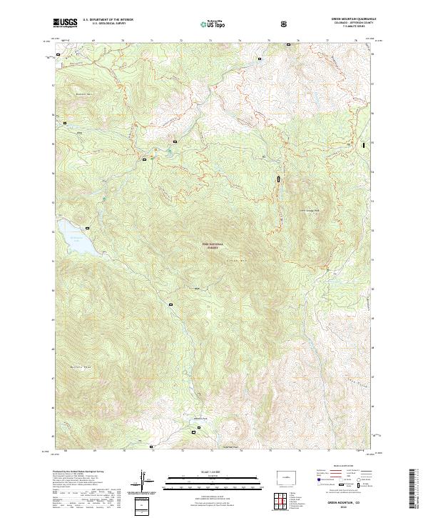 USGS Topographic Map – Green Mountain