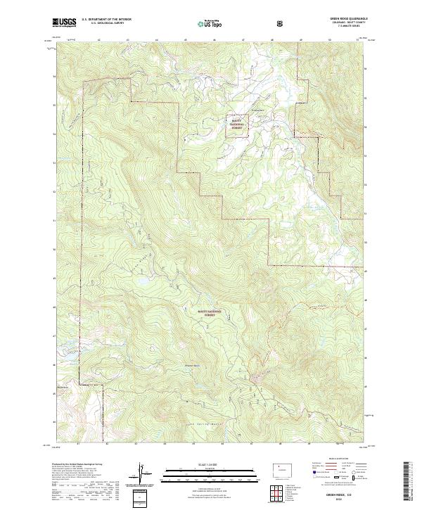 USGS Topographic Map – Green Ridge