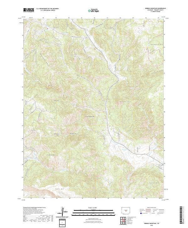 USGS Topographic Map – Gribble Mountain