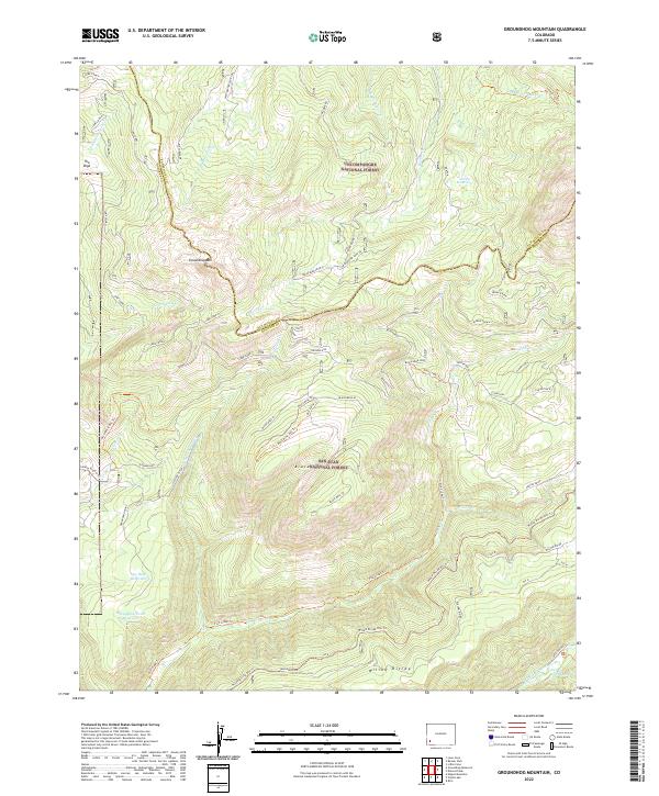 USGS Topographic Map – Groundhog Mountain