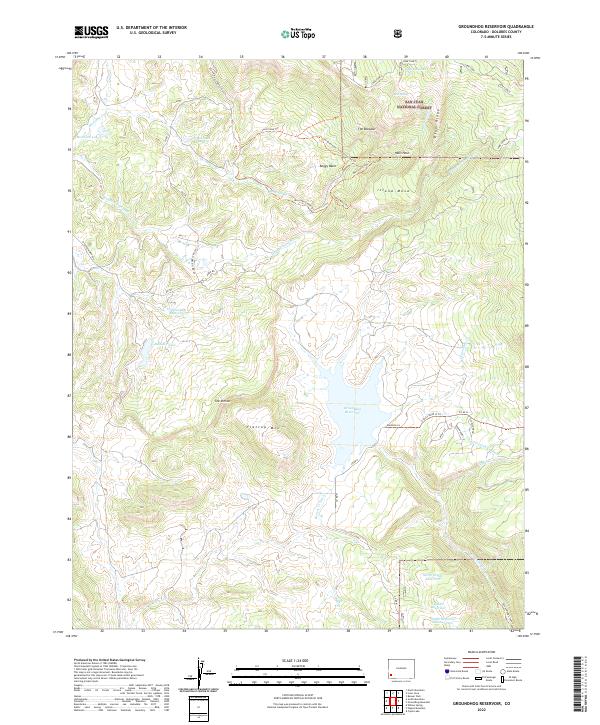 USGS Topographic Map – Groundhog Reservoir