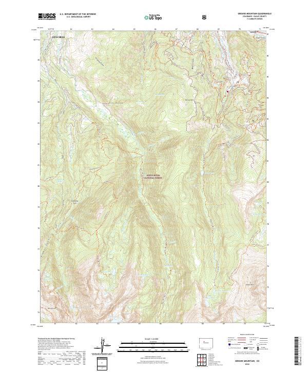 USGS Topographic Map – Grouse Mountain