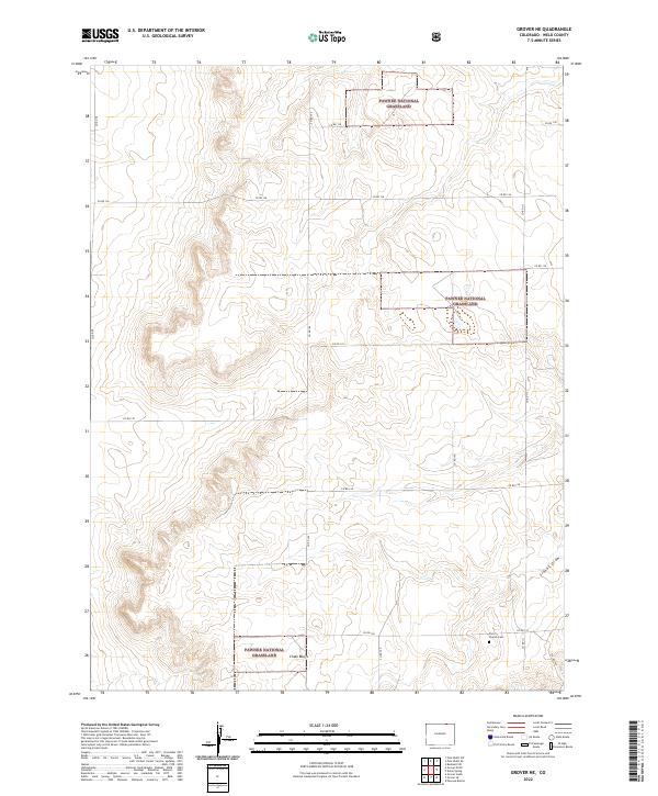 2022 Map of Grover NE, 2022 Print