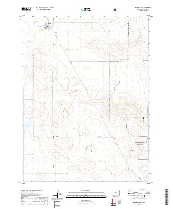USGS Topographic Map – Grover South