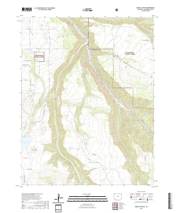 USGS Topographic Map – Gurley Canyon