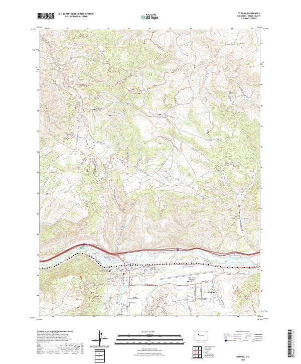 USGS Topographic Map – Gypsum