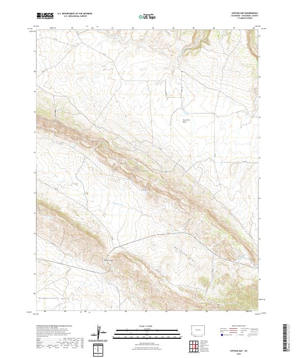 USGS Topographic Map – Gypsum Gap